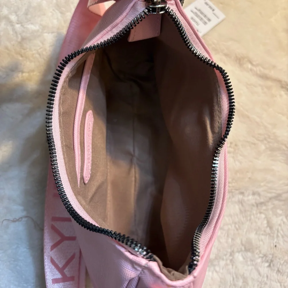 NWT Kendall & Kylie Bag Pale Pink Shoulder or Crossbody Zipper Accents New